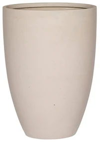 Jardiniera Ben, culoare alb natural, dimensiuni multiple - PotteryPots Mărime: L - v. 55 cm, ⌀ 40 cm