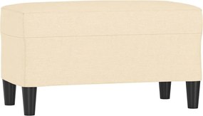 vidaXL Bancă, crem, 70x35x41 cm, textil