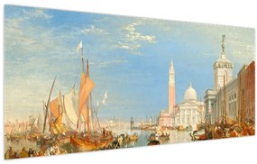 Tablou - Joseph Mallord William Turner, Venice the Dogana and San Giorgio Maggiore, reproducere (120x50 cm)