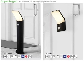 Stalp iluminat exterior cu senzor de miscare IP54 LED Copenhagen