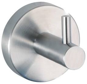Cârlig argintiu mat de montat pe perete din oțel inoxidabil Bosio – Wenko