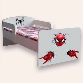 Pat pentru baietei Spiderman Mic 2-8 ani Cu manere Fara saltea CMG46495495553364