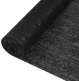 vidaXL Plasă protecție intimitate, negru, 1,2x10 m, HDPE, 195 g/m²
