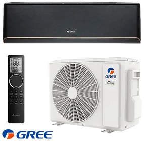 Aparat de aer conditionat inverter Gree Airy GWH24AVEXF-K6DNA1A, 24 000BTU, 48 m², A+++/A++, Wi-Fi, R-32, Negru
