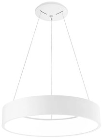 Lustra moderna suspendata LED 4000K Ã˜60cm RANDO alb NVL-6167203