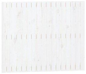 824874 vidaXL Tăblie de pat pentru perete, alb, 108x3x90 cm, lemn masiv pin