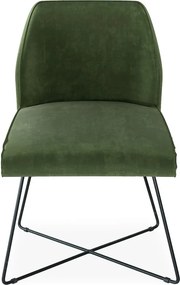 Scaun lemn masiv LOFT cu bază metalică, 56 × 83 × 63 cm