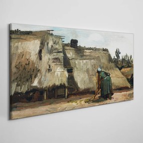 Tablou canvas Desen case de sat