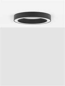 Lustra LED aplicata design modern OPAL 50W negru