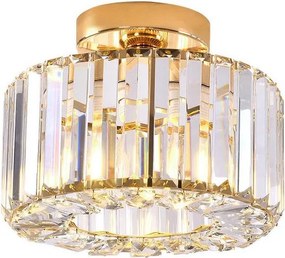 Plafonieră VETRO, 1xE27/15W/230V, Ø 24,5 cm, aurie