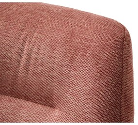 Scaun de sufragerie roz cu cotiere tapițat Roxana – Unique Furniture