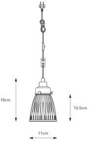 Markslöjd 109009 - Pendul BELLIS pe cablu 1xE14/40W/230V, crom mat
