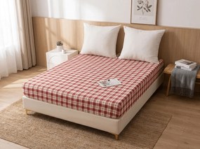 Cearsaf din microfibra TARTAN HEART colorat 180x200 cm