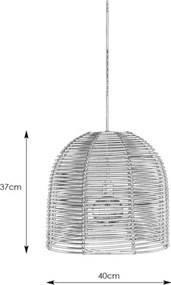 Markslöjd 107990 - Lampă LED suspendată pentru exterior GARDEN24, 2,86 W/24 V, IP44, negru