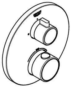 GROHE 24075000 - Baterie termostatică GROHTHERM, crom lucios