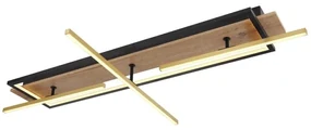 Plafoniera LED design indistrial Beatrix negru 100x60,5cm