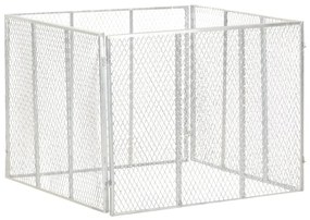 vidaXL Compostor de grădină, 100x100x77 cm, fier galvanizat