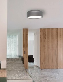 Plafoniera design modern 35cm Perleto alba NVL-826806