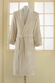 Halat unisex din modal DELUXE Alb / White XL