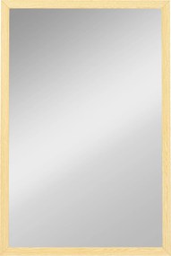 HOMCOM Oglindă de perete din sticlă și MDF, 40x60 cm, Culoare Lemn | Aosom Romania
