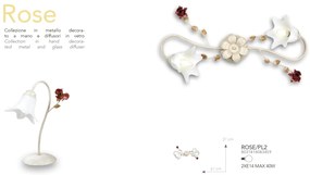 Aplica de perete eleganta design clasic floral ROSE