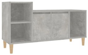 821176 vidaXL Comodă TV, gri beton, 100x35x55 cm, lemn prelucrat