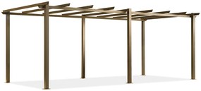 Barbados 3 x 6 m Woodlike Garden Point metal patio pergola cadru