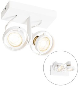 Spotlight modern alb cu 2 lumini - Master 50