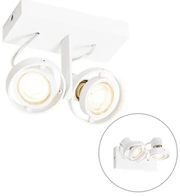 Spotlight modern alb cu 2 lumini - Master 50