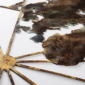 Decorațiune de perete 120x60 cm metal hartă a lumii