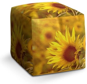 Taburet Cube floarea-soarelui 3, galben