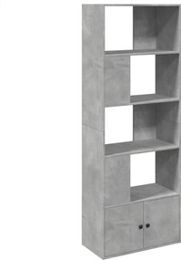 vidaXL Bibliotecă, gri beton, 70x36x189 cm, lemn compozit
