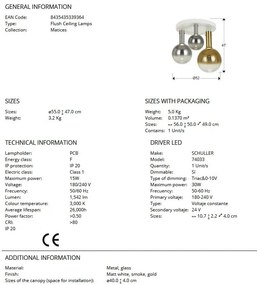 Plafoniera LED design modern Matices 3L