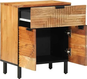 vidaXL Dulap de noapte Maro 50 x 33 x 60 cm Lemn masiv de acacia