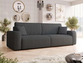 Canapea extensibilă Euston Sztruks (Gri închis) (cu sp. depozitare). 1105537