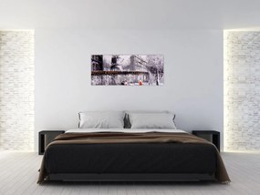 Tablou - Pictură în ulei a orașului II. (120x50 cm)