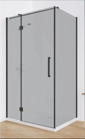 Cabina de Dus Walk-In HouseXL UrbanGlass Premium, 120x80x190 cm, Sticla Securizata 8mm, Reversibila, Geam Gri Fumuriu sau Transparent (Culoare: