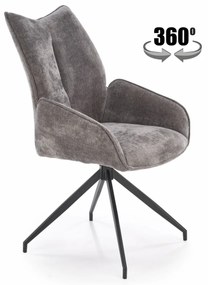 Scaun rotativ K553 stofa gri