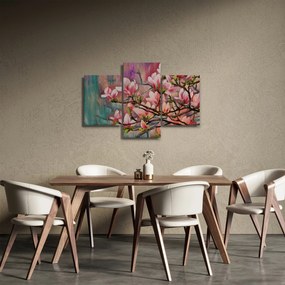 Tablou - Pictură în ulei, Sakura în floare (90x60 cm)