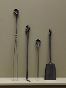 Set mare unelte pentru semineu " Black Iron "