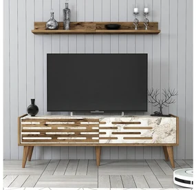 Mobilier living Valencia (Nuc + Marmură albă). 1089355