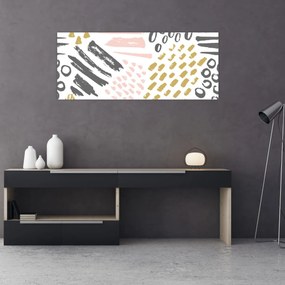 Tablou - Accidente vasculare cerebrale abstracte (120x50 cm)