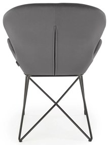 Scaun de design Catifea Gri, KAND 458
