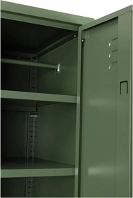 Dulap verde închis din metal cu încuietoare 80x185x50 cm Cambridge – Yes Everyday