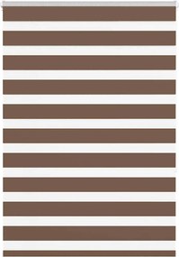 vidaXL Jaluzea tip zebra maro lățime țesătură 90,9 cm poliester