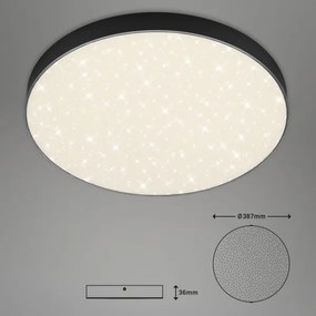 Plafonieră LED Briloner 7075-415 STAR SKY LED/24,5W/230V d. 38 cm negru
