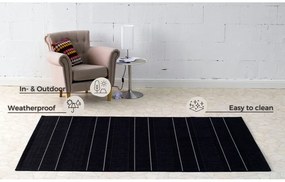 Covor adecvat interior/exterior Hanse Home Sunshine, 80x200 cm, negru