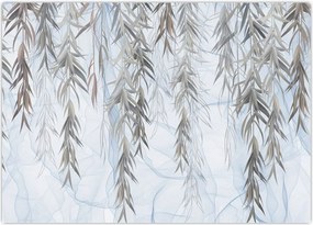 Tablou - Crenguțe de salcie fundal albastru (70x50 cm)