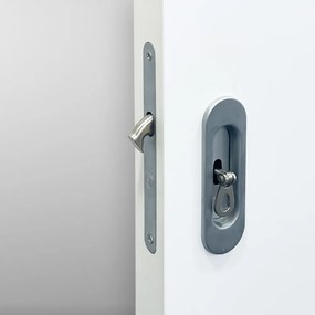 Usa glisanta cu model HDF incastrata in perete - Colectia PROGRESS 1.1 800 x 2000, 815 x 2020, Folie Decor, 1800 x 2100, Set maner + broasca cu cioc,