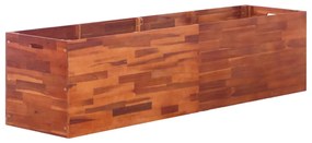 vidaXL Strat înălțat de grădină, 200 x 50 x 50 cm, lemn de acacia